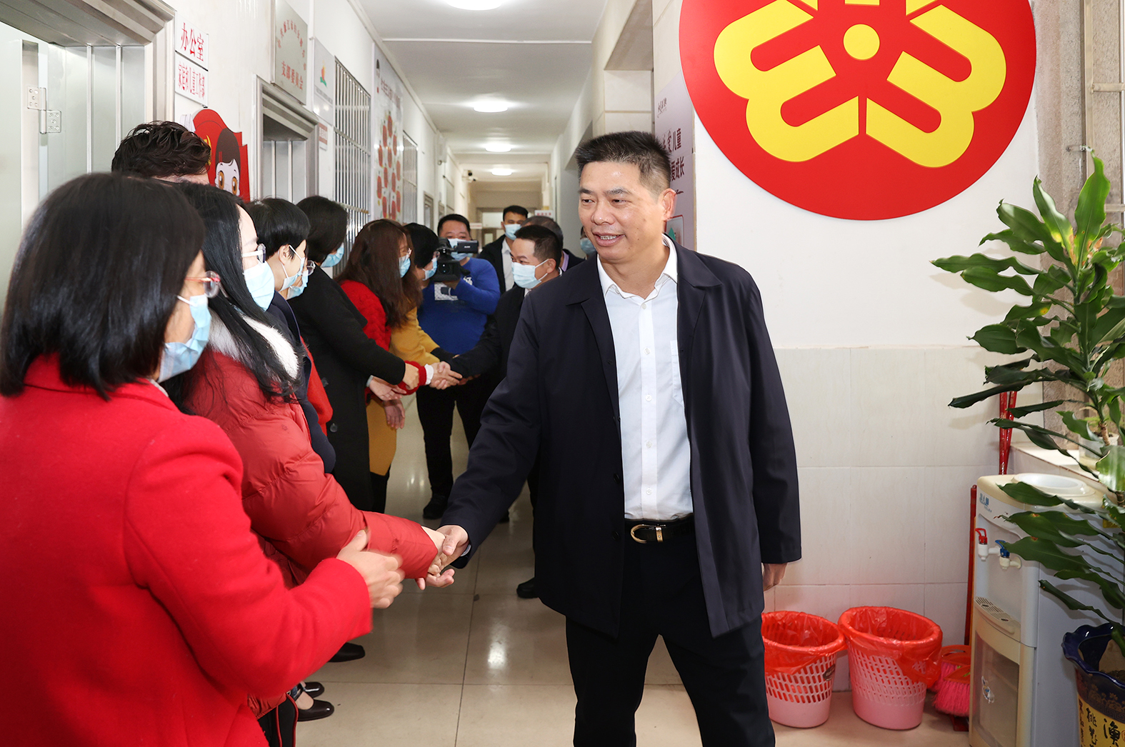 2月7日是虎年春节长假后上班第一天,廉江市委书记陈恩才,市委副书记