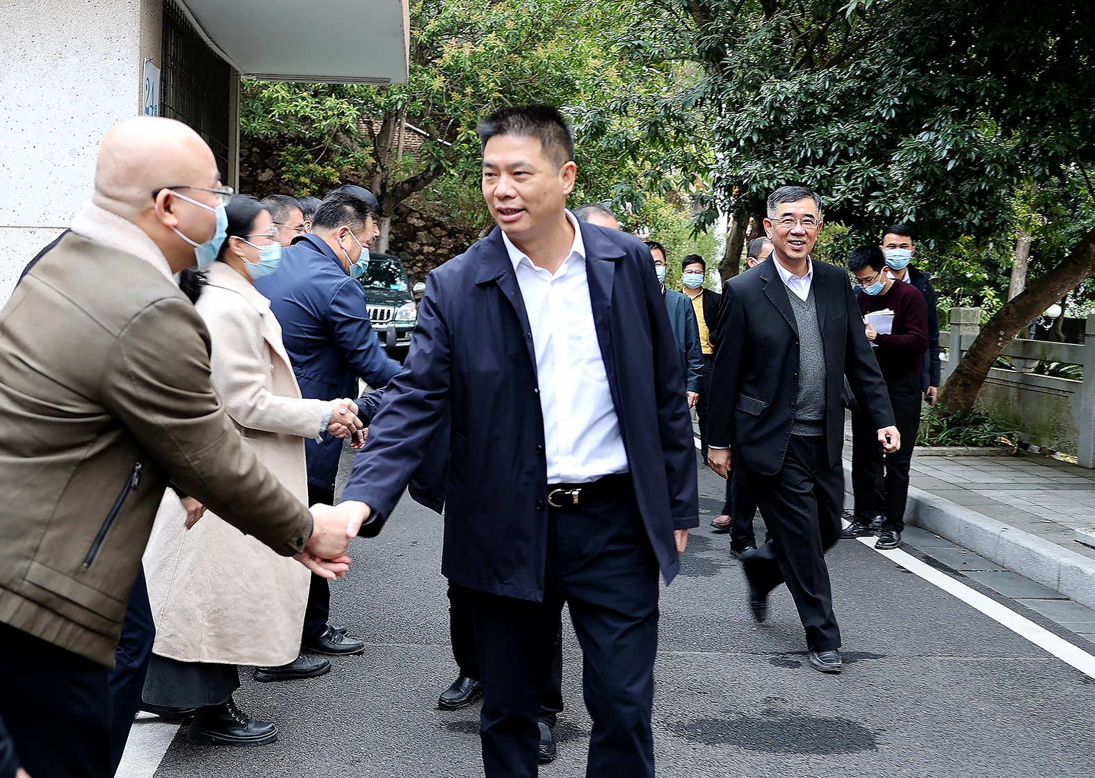 2月7日是虎年春节长假后上班第一天,廉江市委书记陈恩才,市委副书记