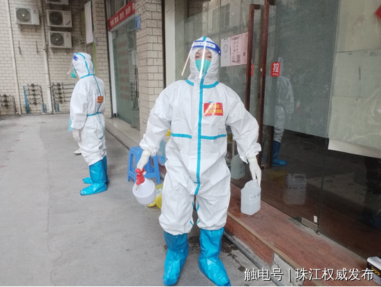 增城区水务局支援花都突击队队员古瑞莹奋战在防疫一线