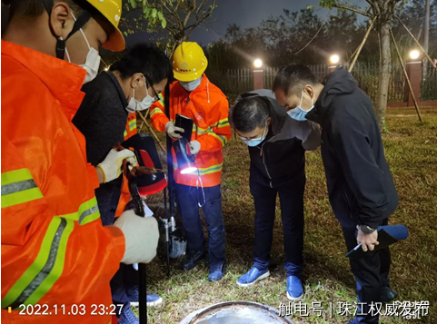 增城区水务局检查隔离场所排水设施
