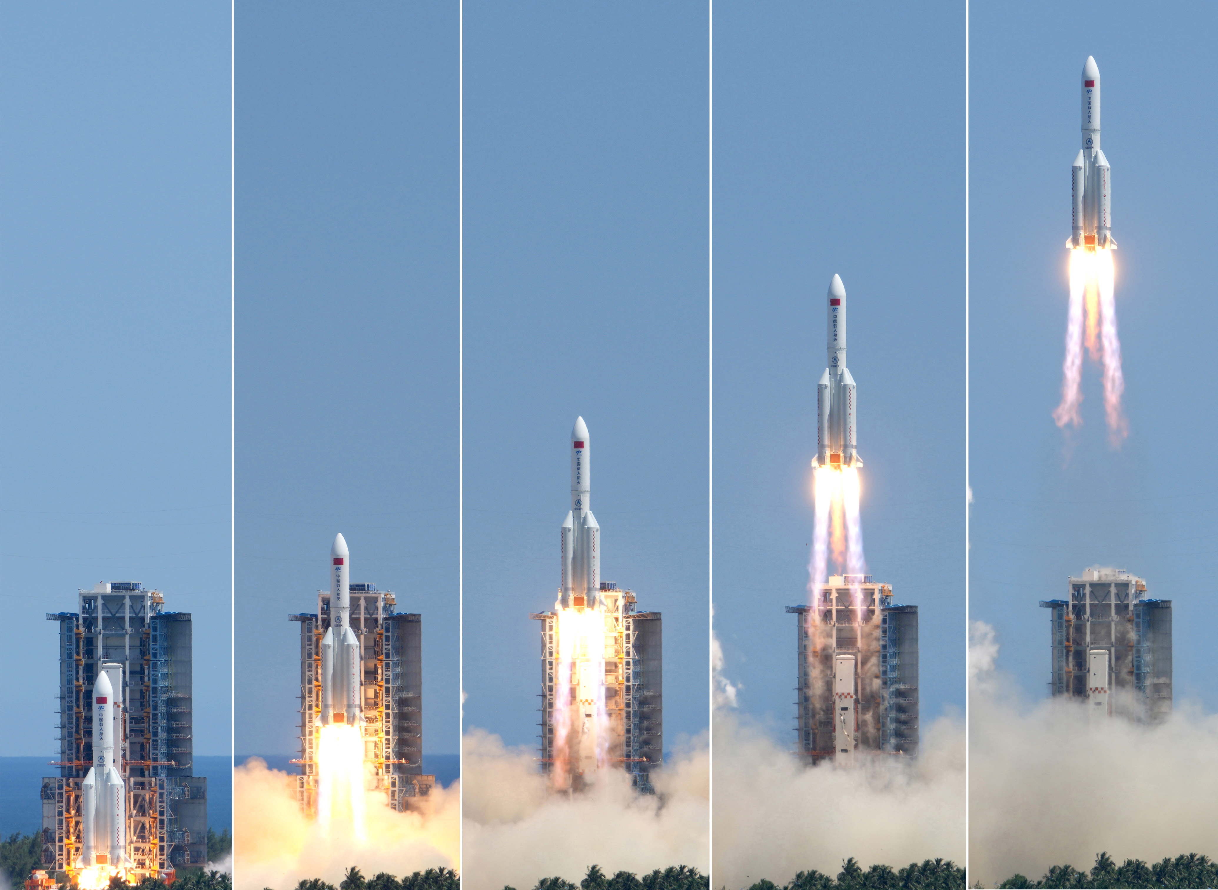 2022年7月24日，长征五号B遥三运载火箭搭载我国首个科学实验舱发射升空