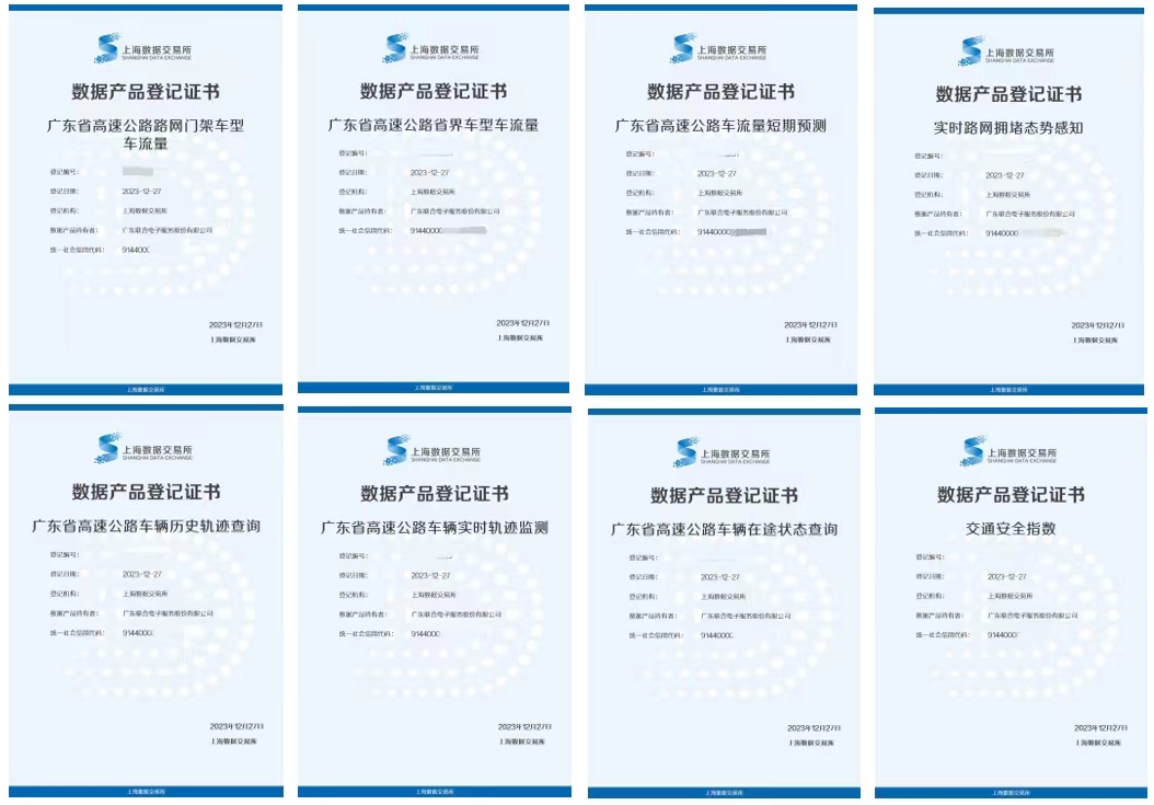 联合电服公司多项数据产品在上海数据交易所成功挂牌，取得数据产品登记证书