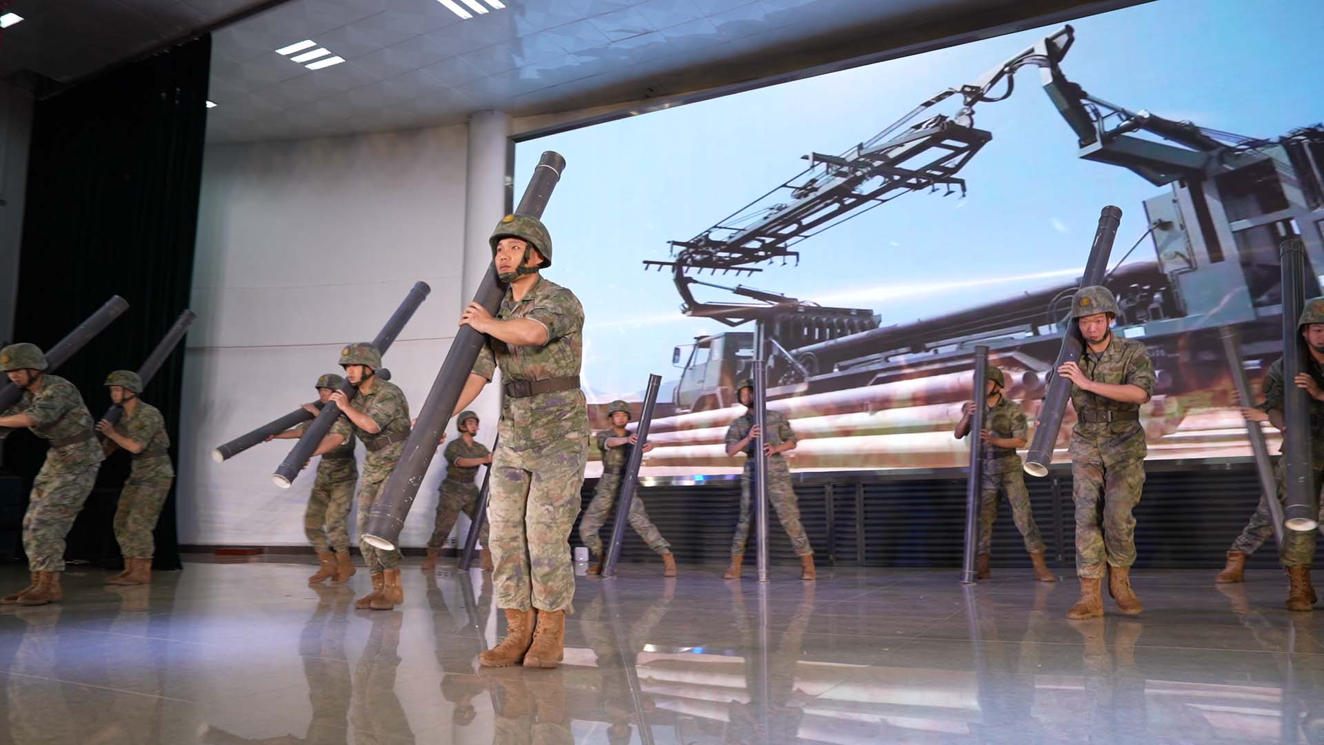 情景舞蹈表演《铁血丹心管线兵》