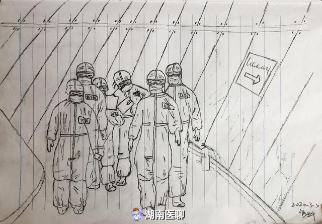 方舱医院的"灵魂画手"!湖南医护人员用画笔记录了这样一个故事