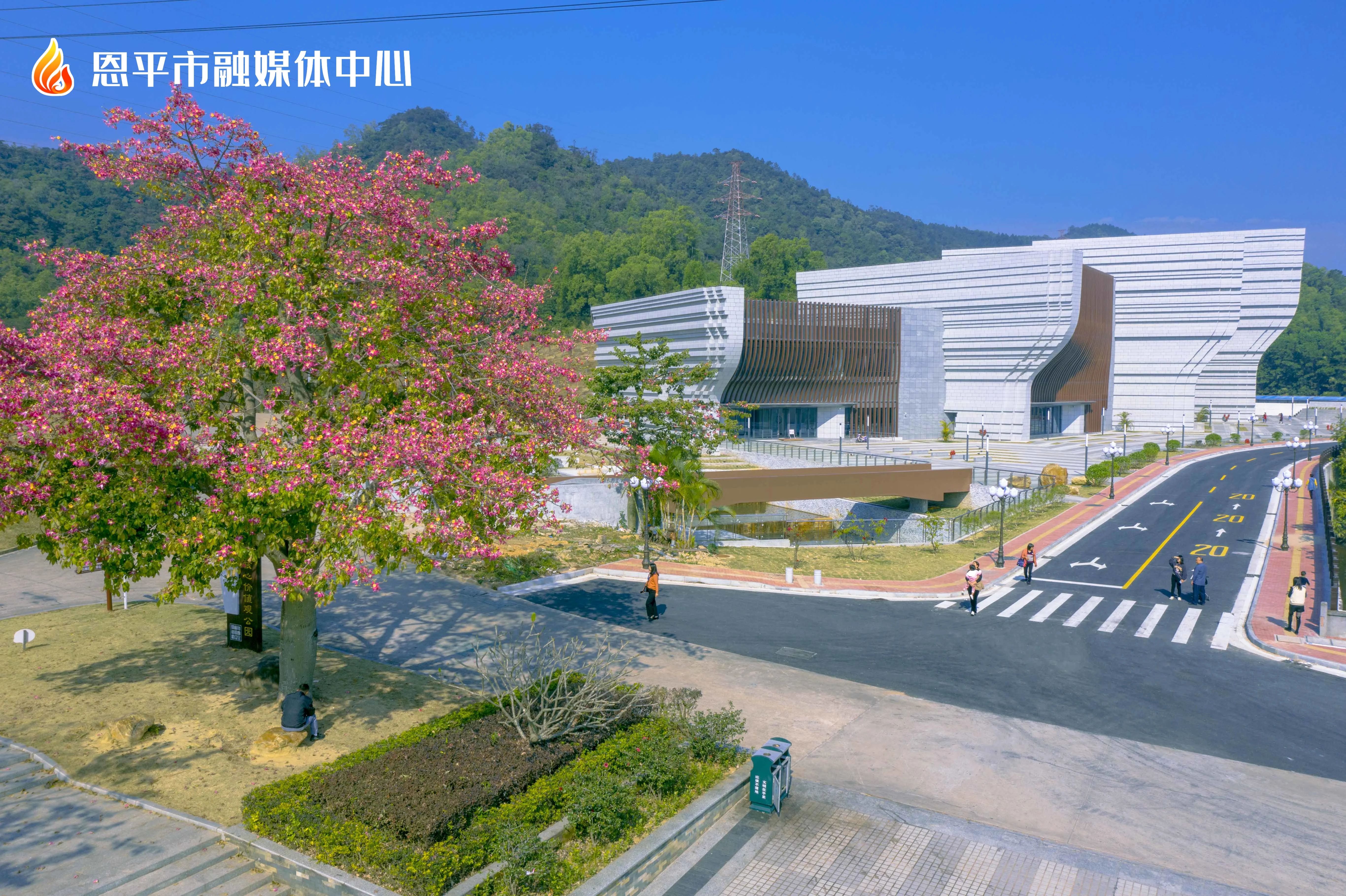 图书馆以大船昂首为造型,寓意恩平在